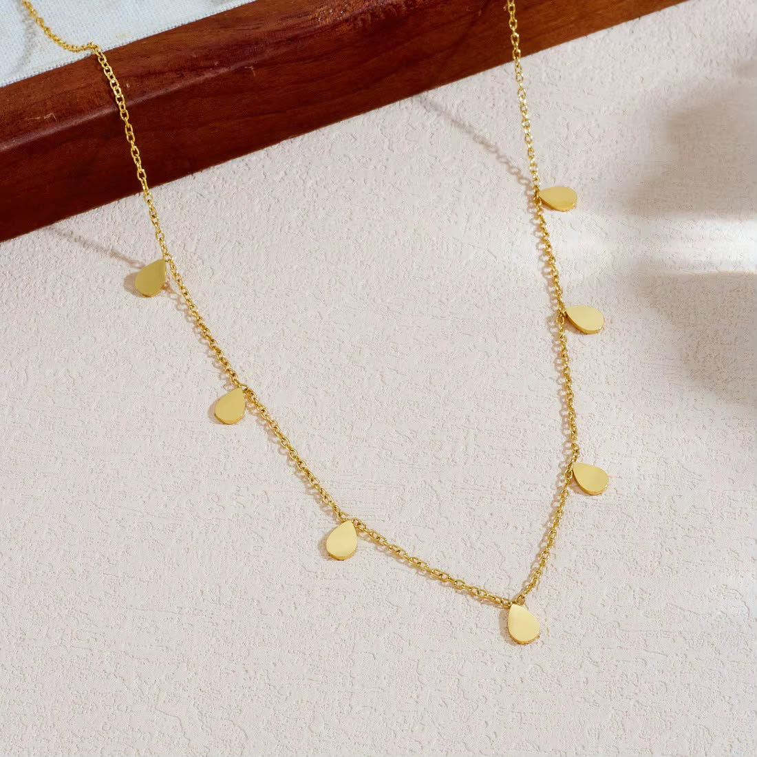 Clara Droplet Charm Necklace