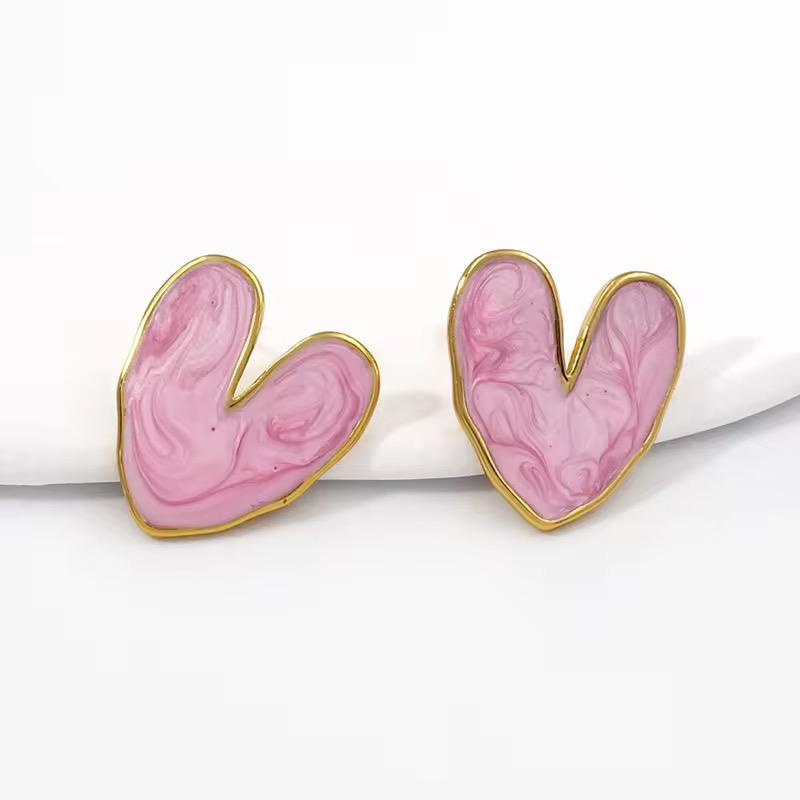 Love In Bloom Studs -Pearly Pink
