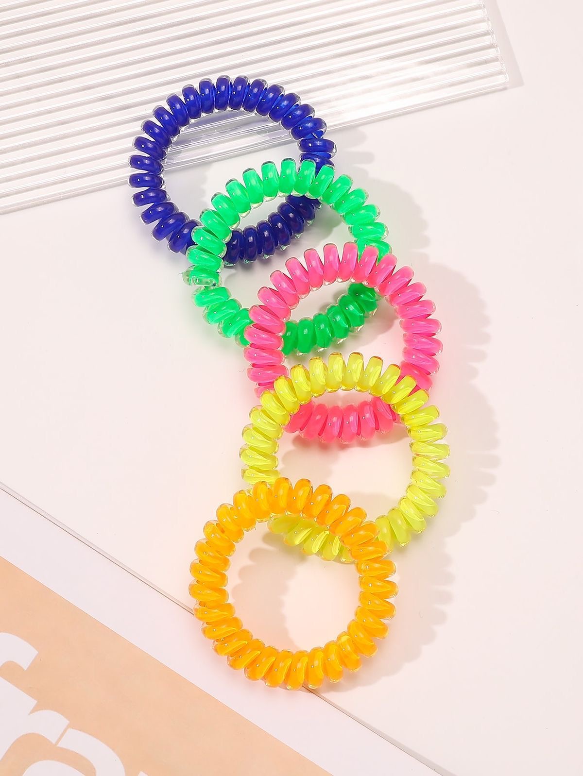 Candy Colors -Spiral Hair Ties