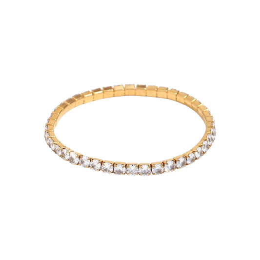 Luxe Tennis Bracelet-18K | Adjustable