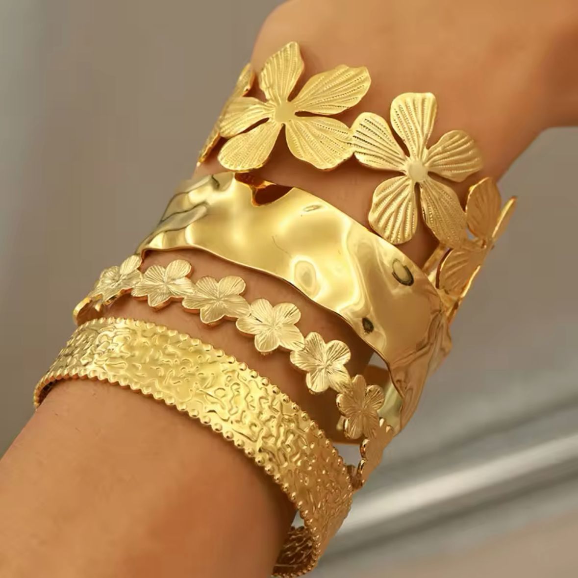 Solis Hammered Bracelet