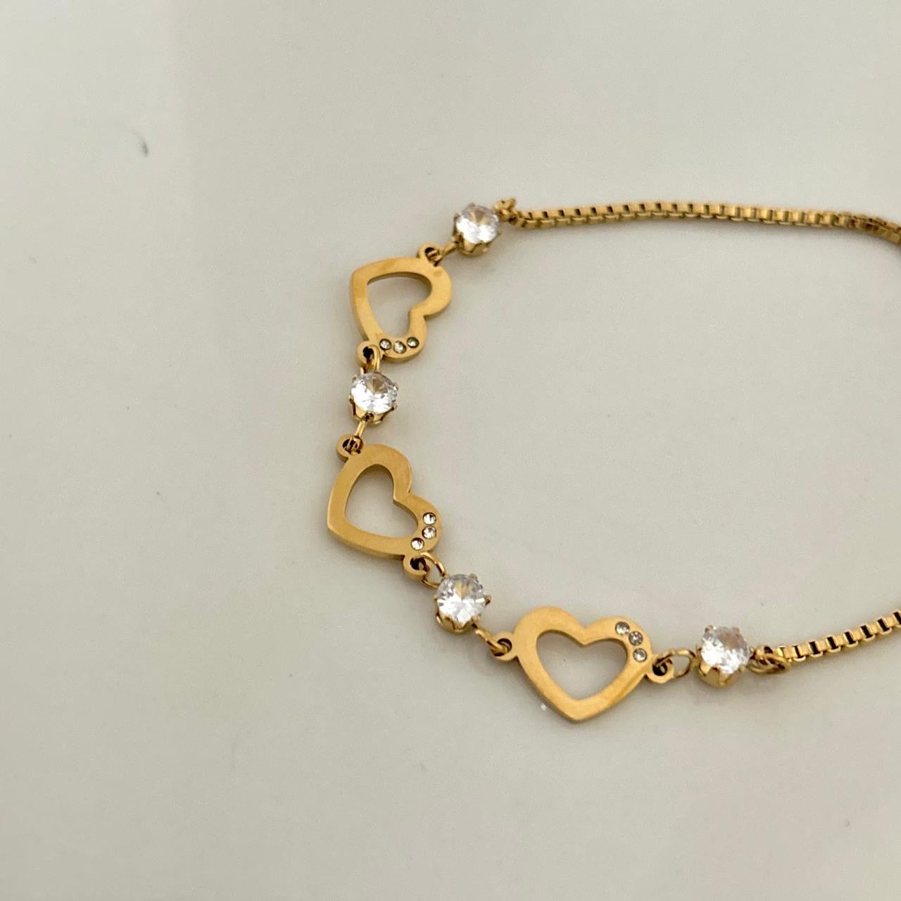 Heart Loops Bracelet -Adjustable