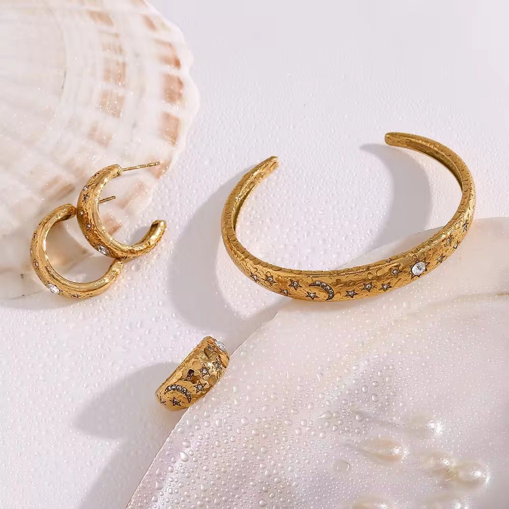 Celestia Cz Encrusted Cuff