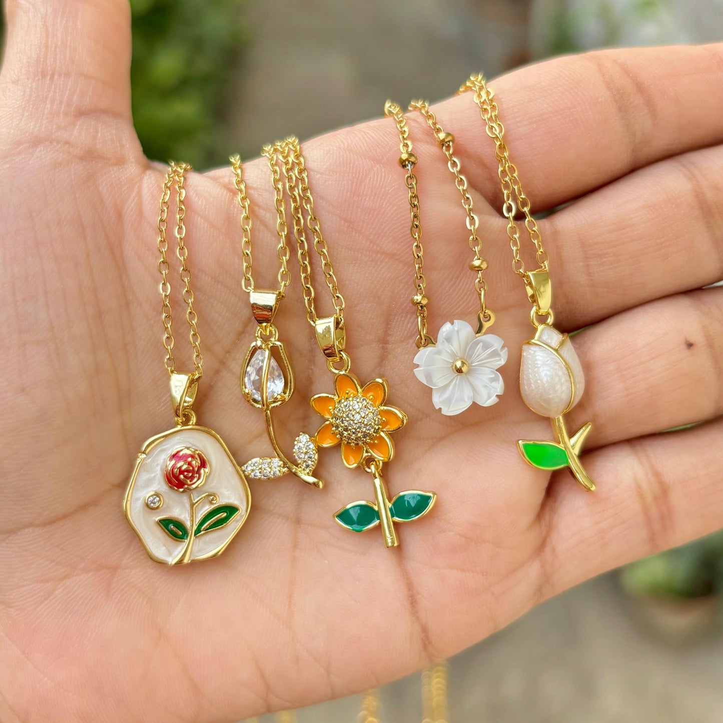 Sunflower Necklace