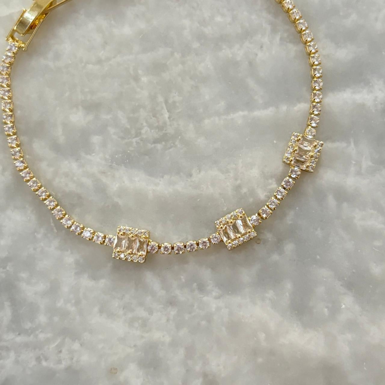Bezel LUX Tennis Bracelet