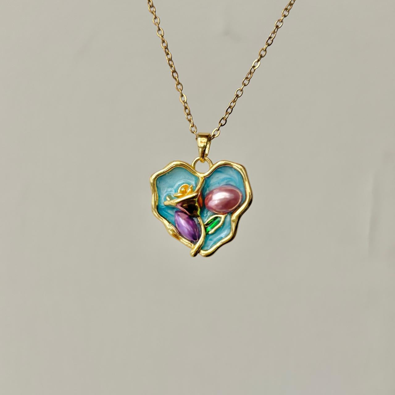 FairyCore Sky Necklace -18K | Hand Painted