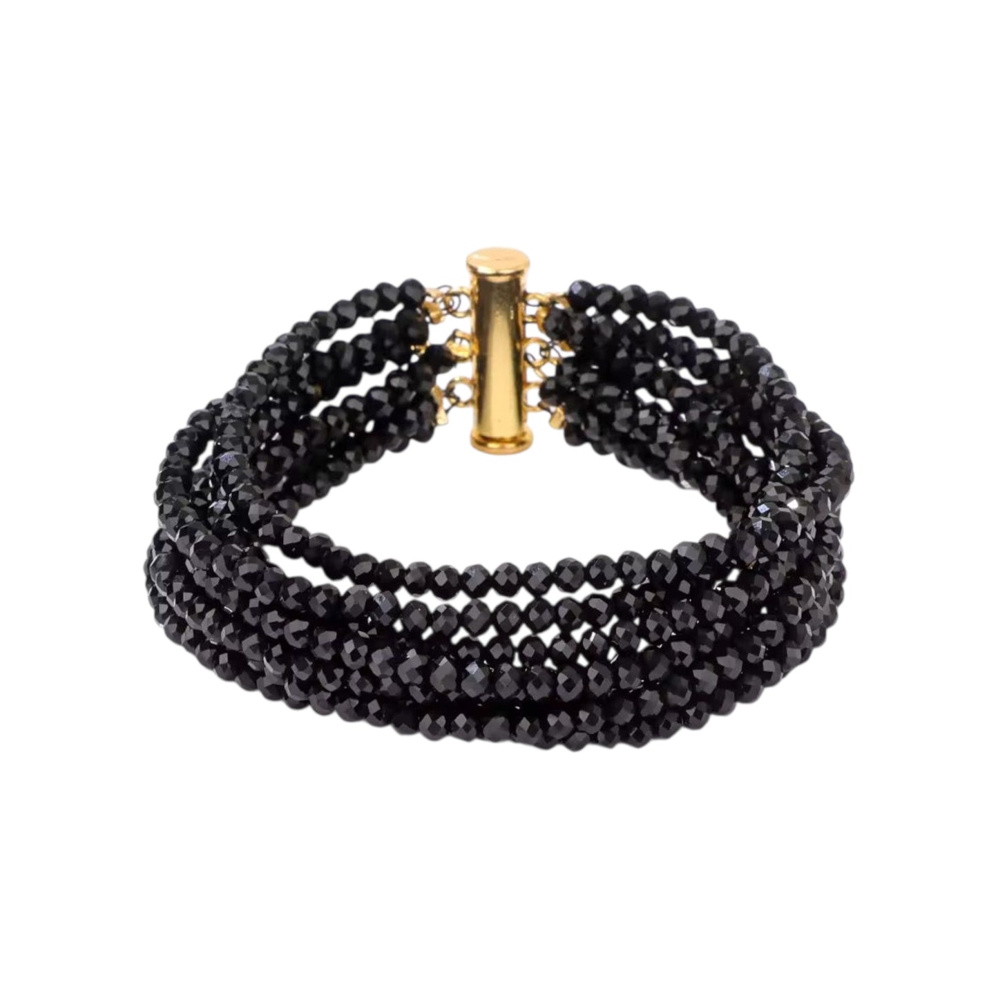 Black Beaded Bracelet