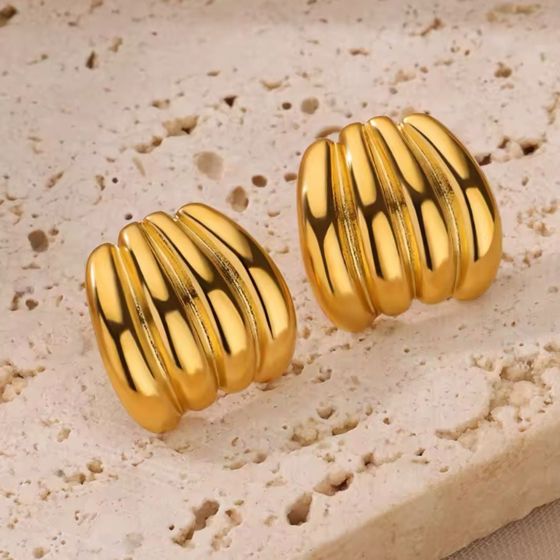 Cracker LUX Statement Studs -18K