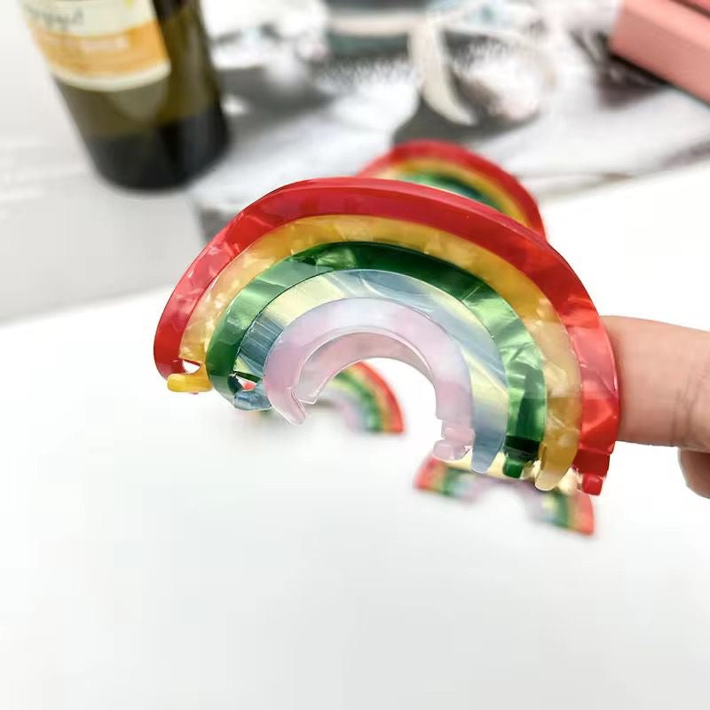 Rainbow Claw Clip