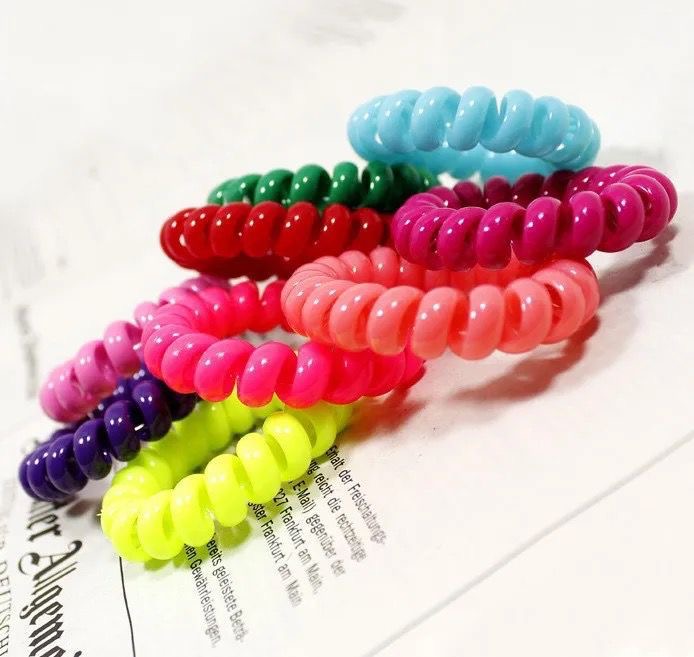 Candy Colors -Spiral Hair Ties