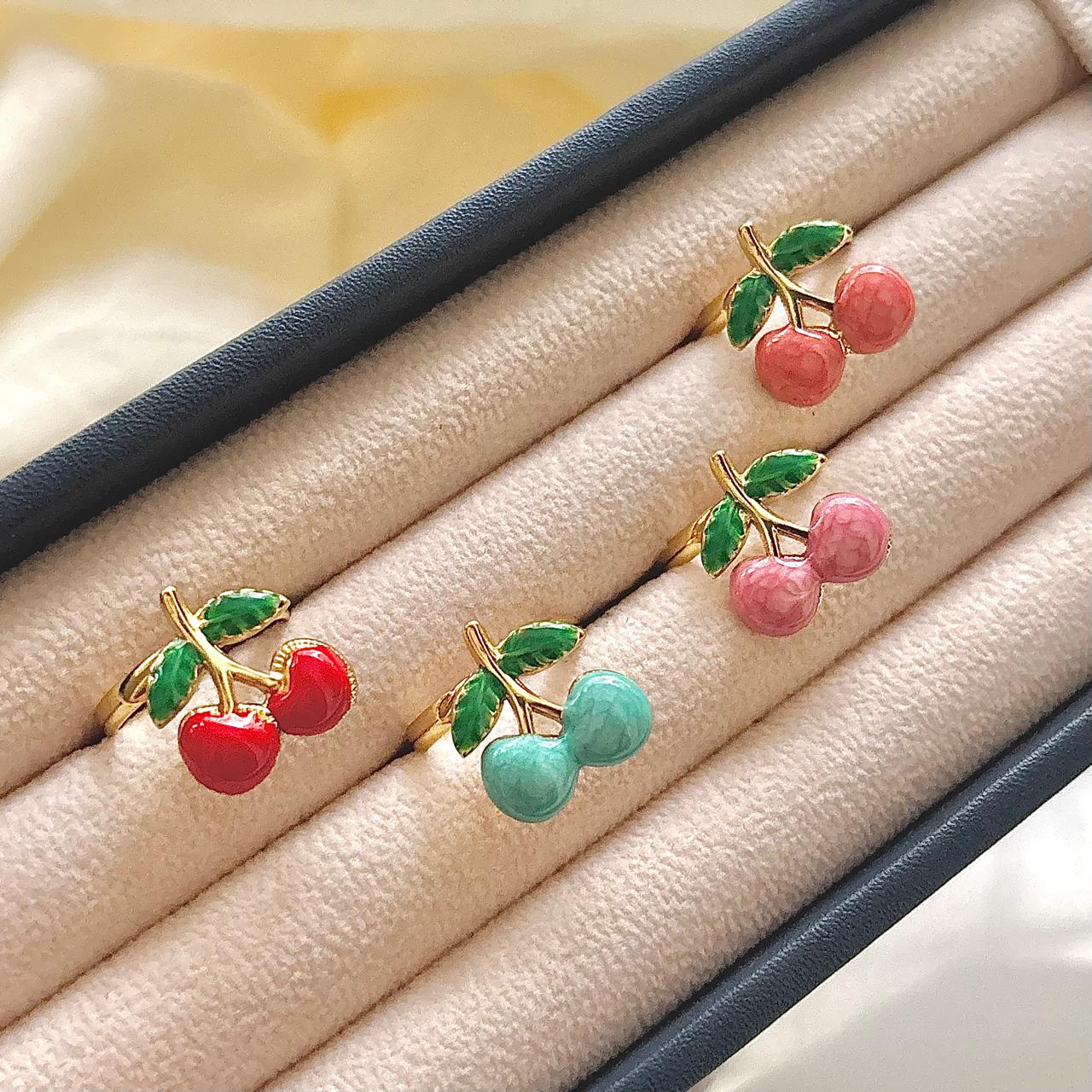 Cherry Berry Ring -Pink