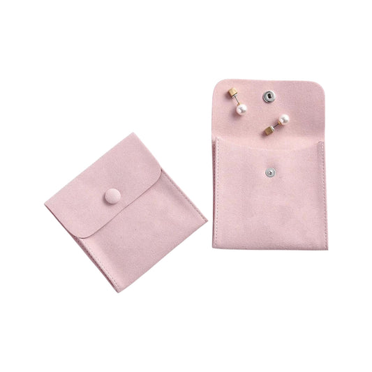 Luxury Velvet Pouch -Mauve Pink