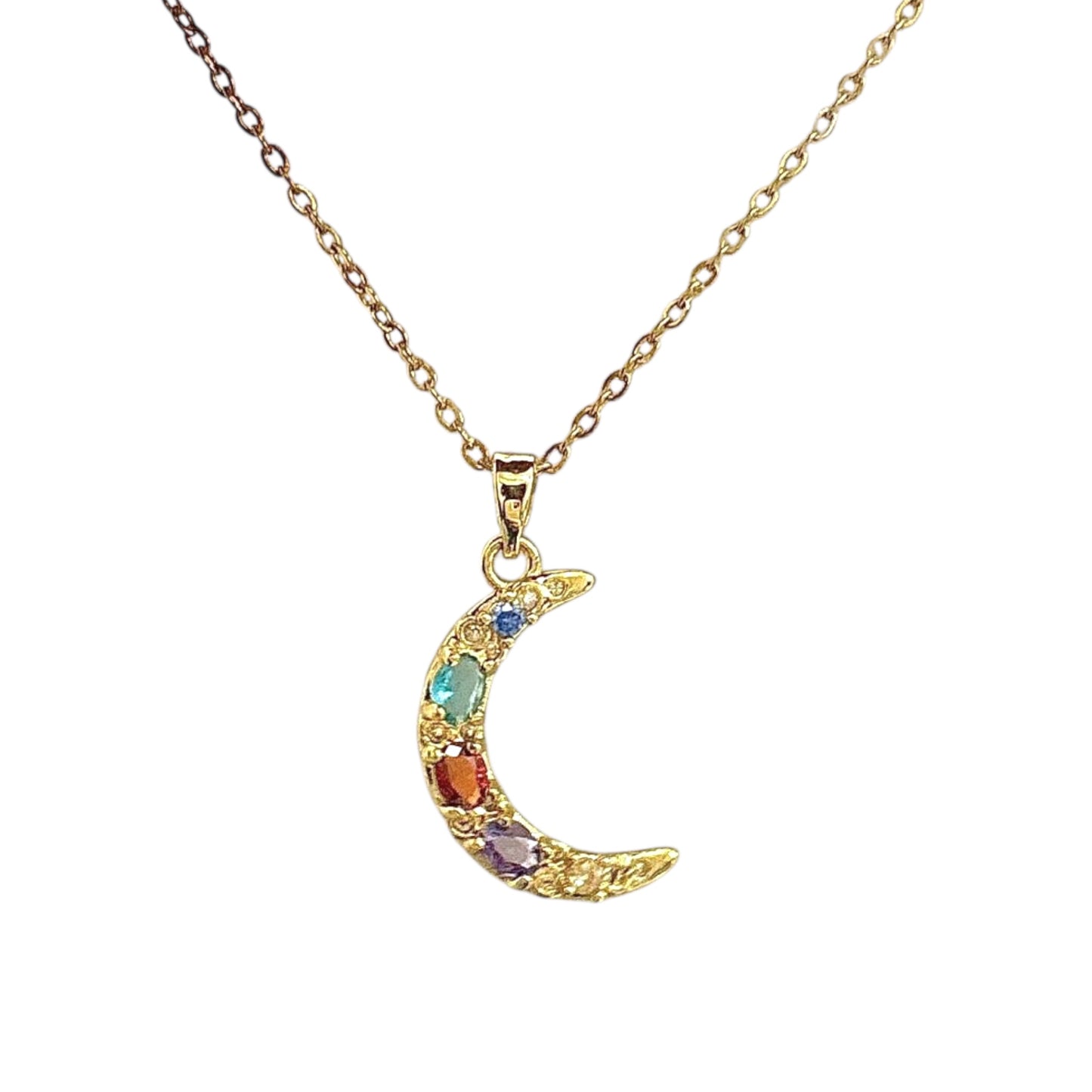 Magical Luna Necklace -Multi Zircons