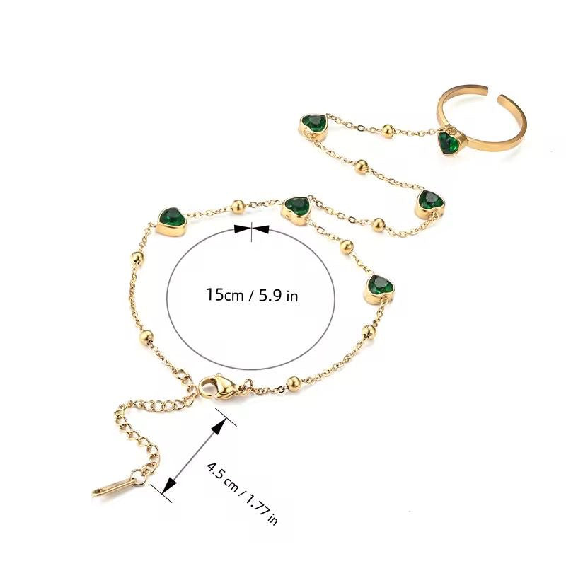 Hearts Hand Chain