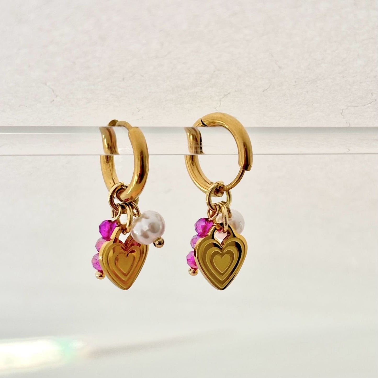 Cupid Charm Hoops