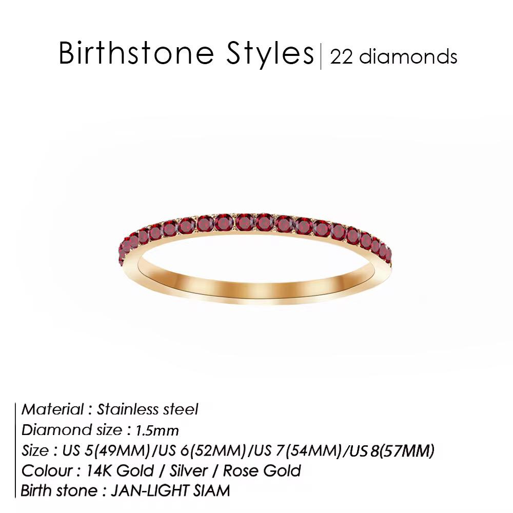 Birthstone Ring -18K