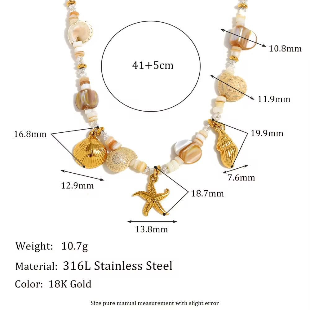 Love From The Sea Charm Necklace