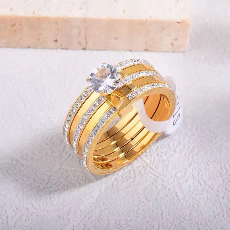 Diamante LUX Stacked Ring