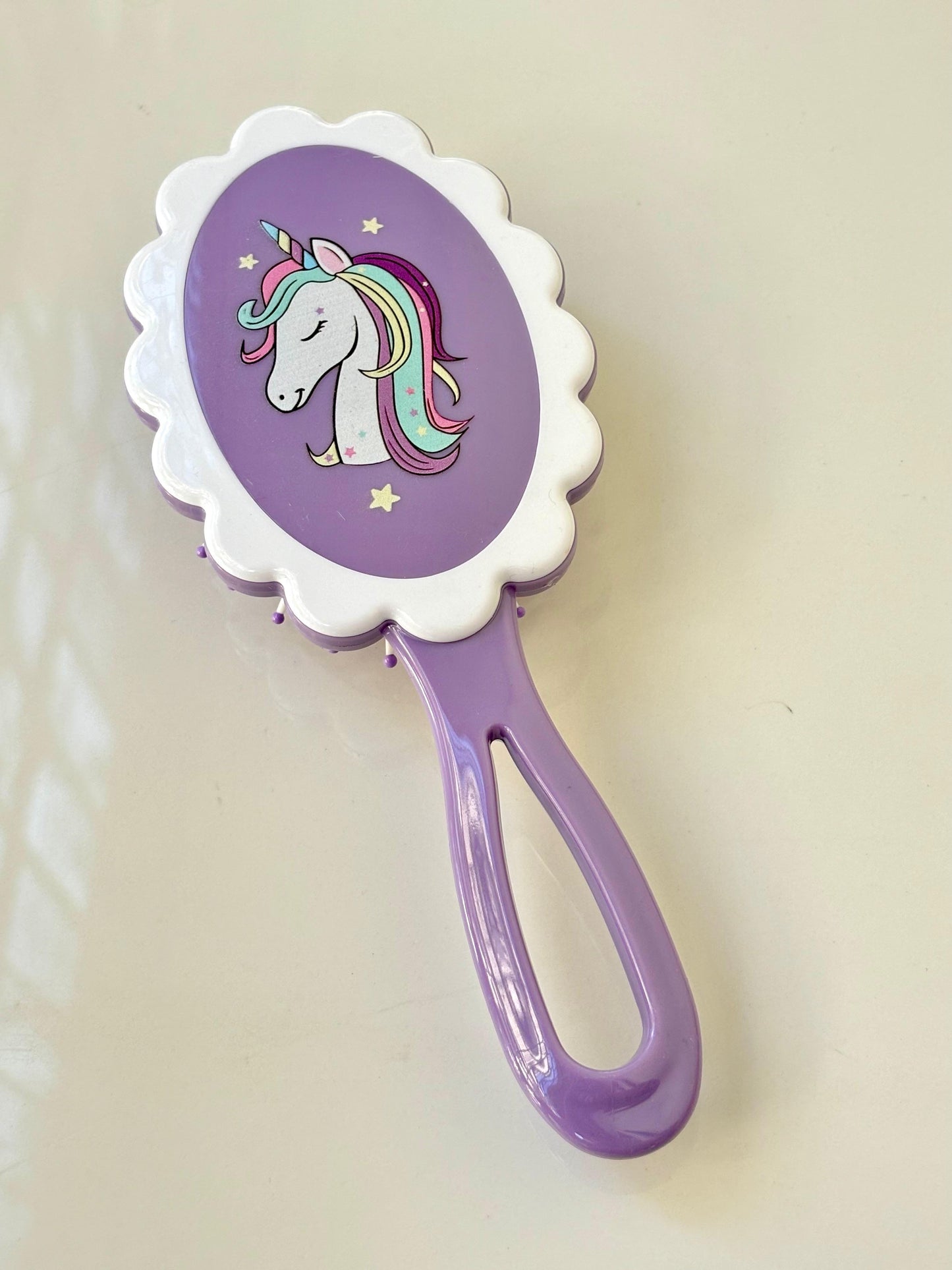 Glitzy Blings Magical Unicorn Purple Hair Brush