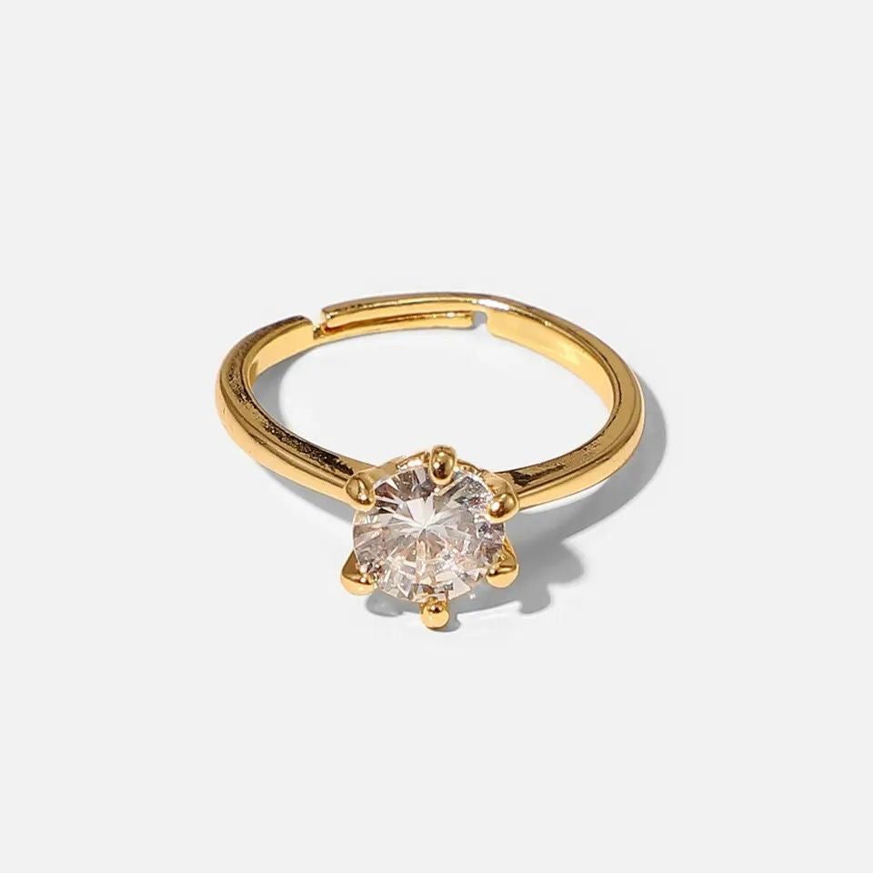 Anatasia Solitiare Ring -Adjustable