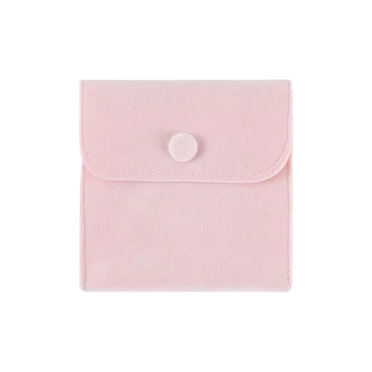 Luxury Suede Pouch -Baby Pink