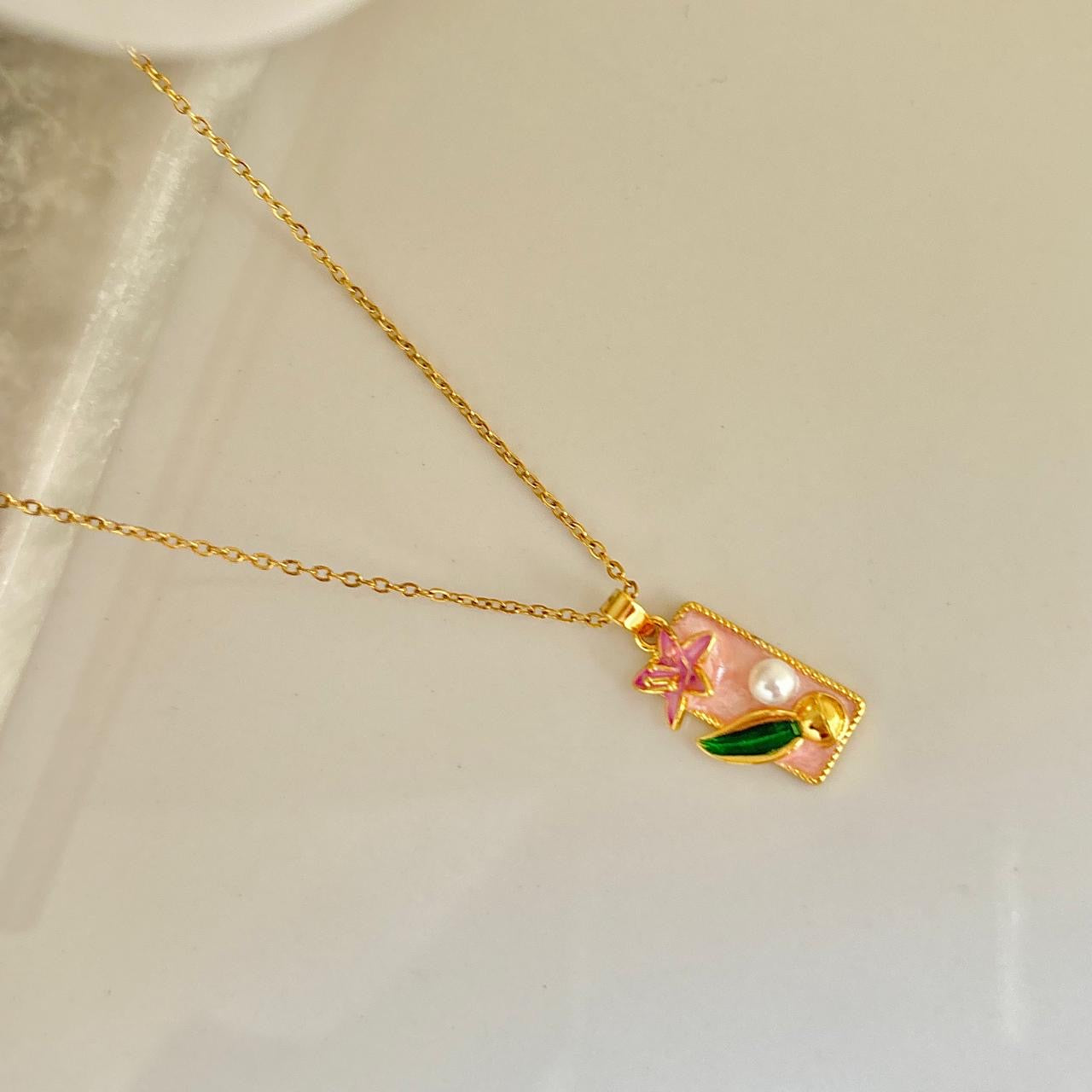 Fairy Core Necklace -Pink