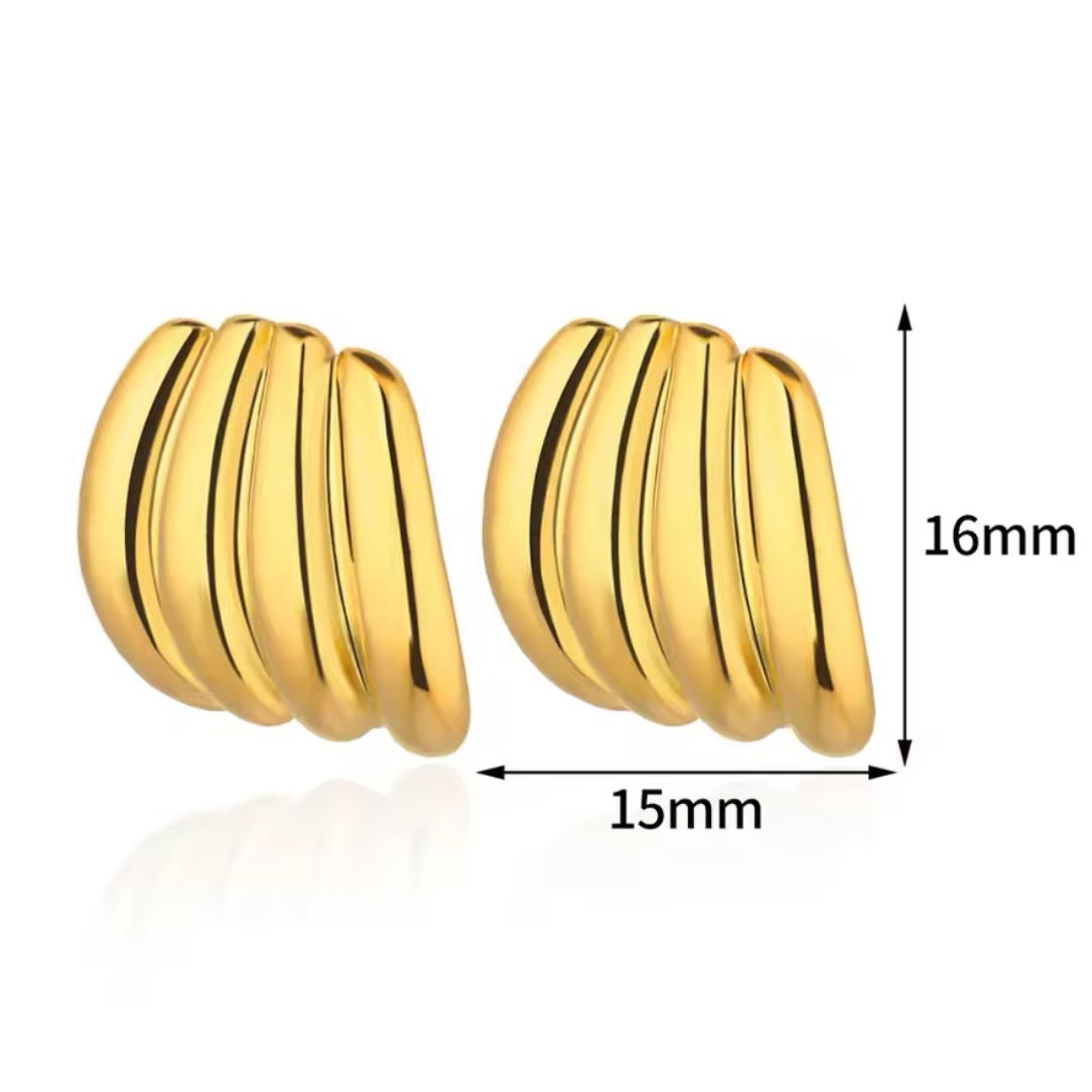 Cracker LUX Statement Studs -18K