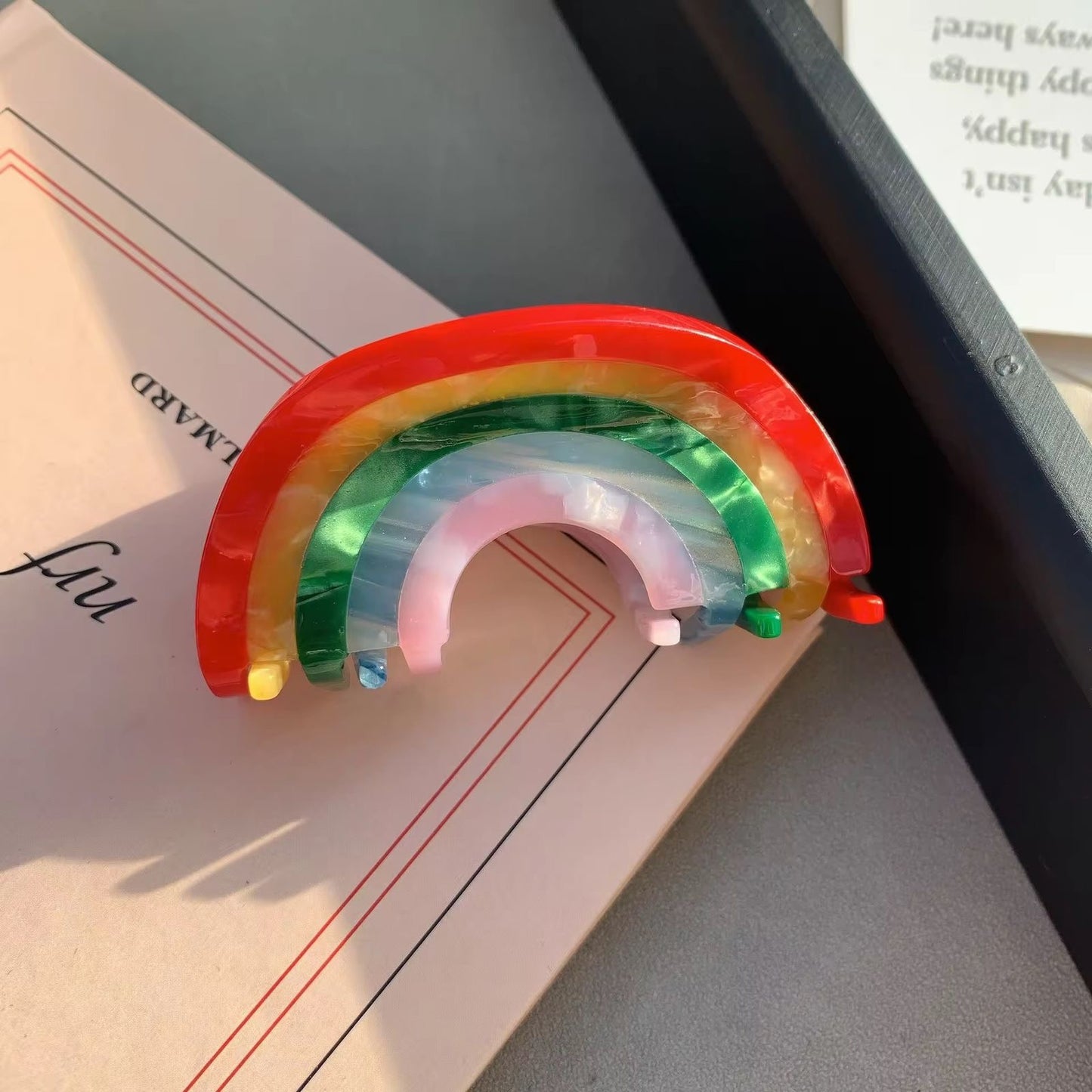 Rainbow Claw Clip