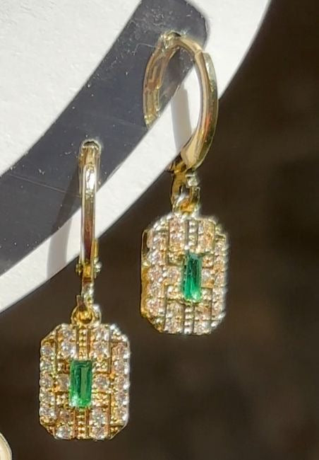 Diamantés Gem Hoops & Huggies Set