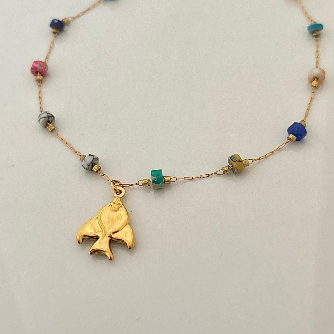 Fishy Quin Multi Beaded Anklet