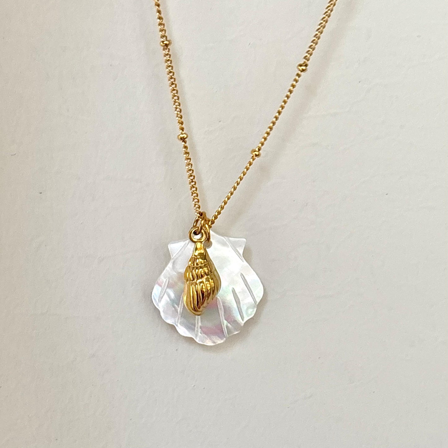 Ocean Whisper Charm Necklace