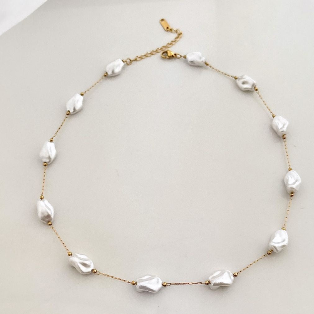 Baroque Pearl LUX Necklace -18K