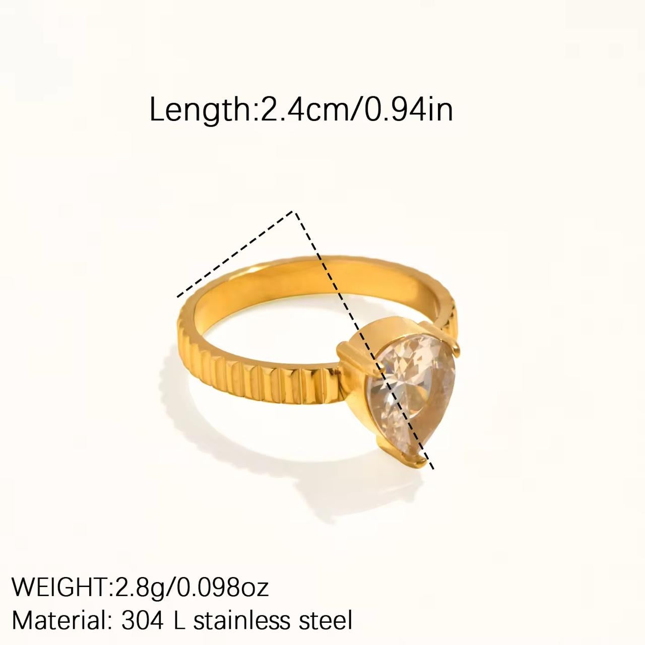 Pear Cut Ring