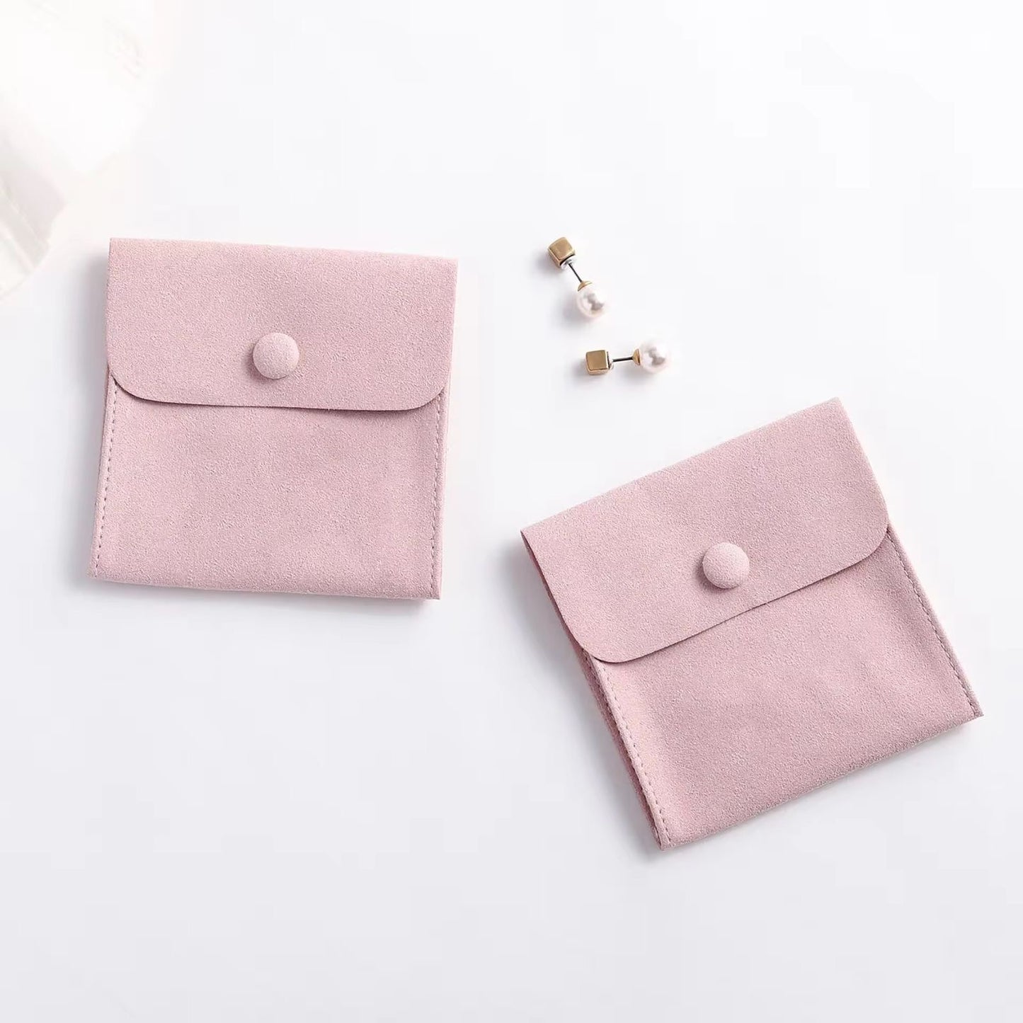 Luxury Velvet Pouch -Mauve Pink