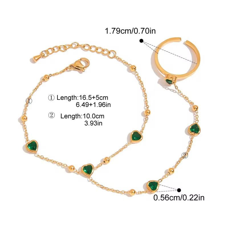 Hearts Hand Chain