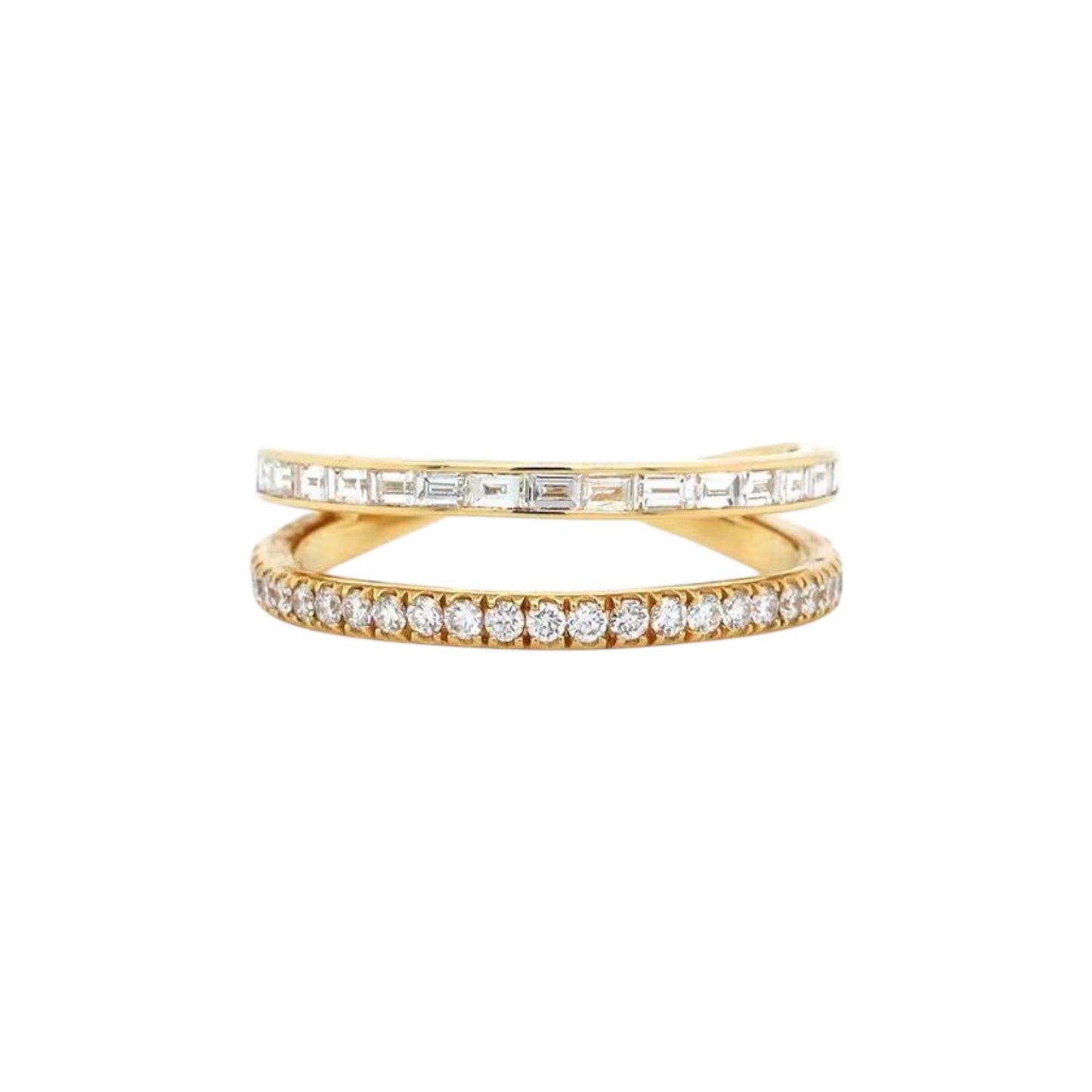 Bezel Diamantés LUX Stacked Ring
