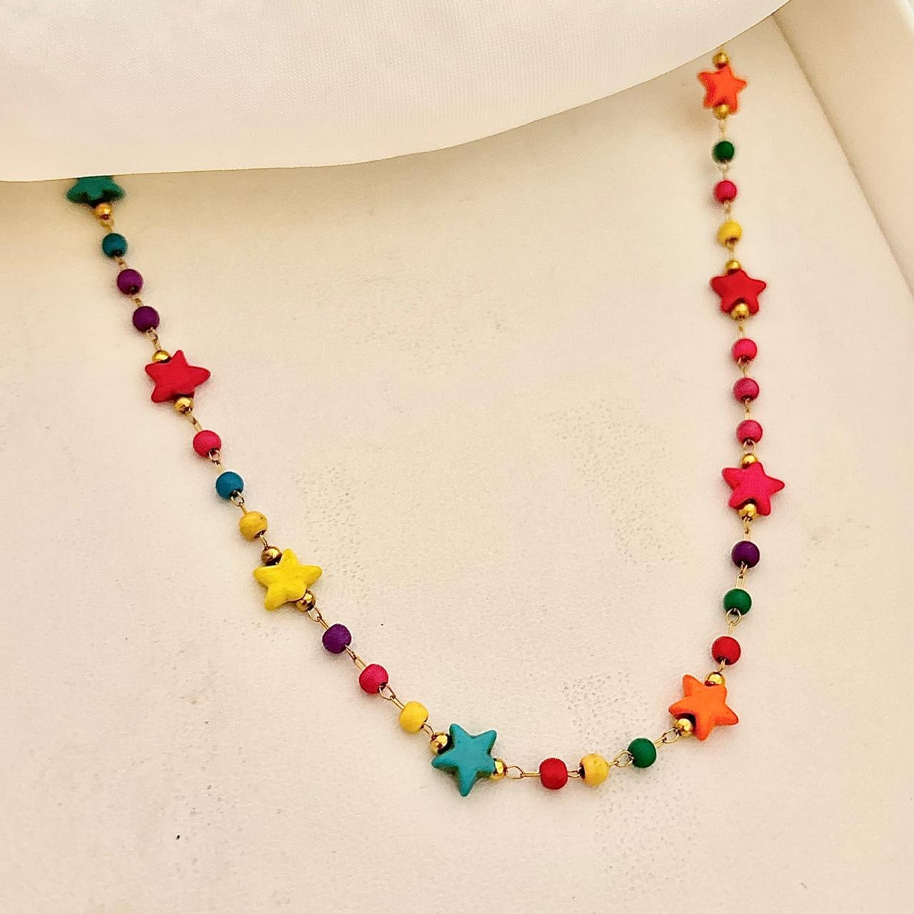 Twinkle Multi Beaded Necklace