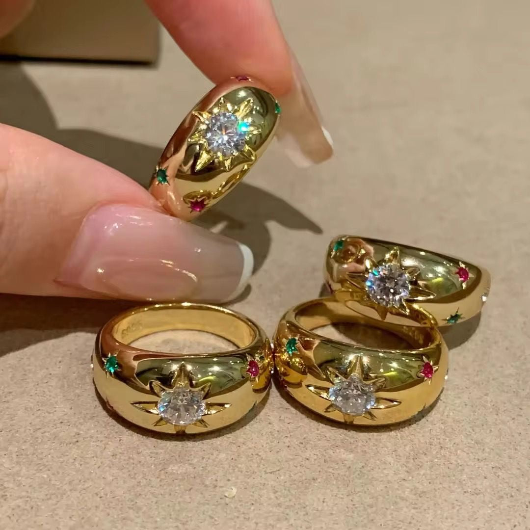 Aurora Muliti Gem Ring