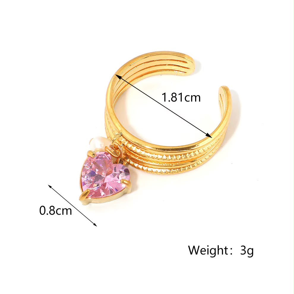 Sweet Heart Charm Ring