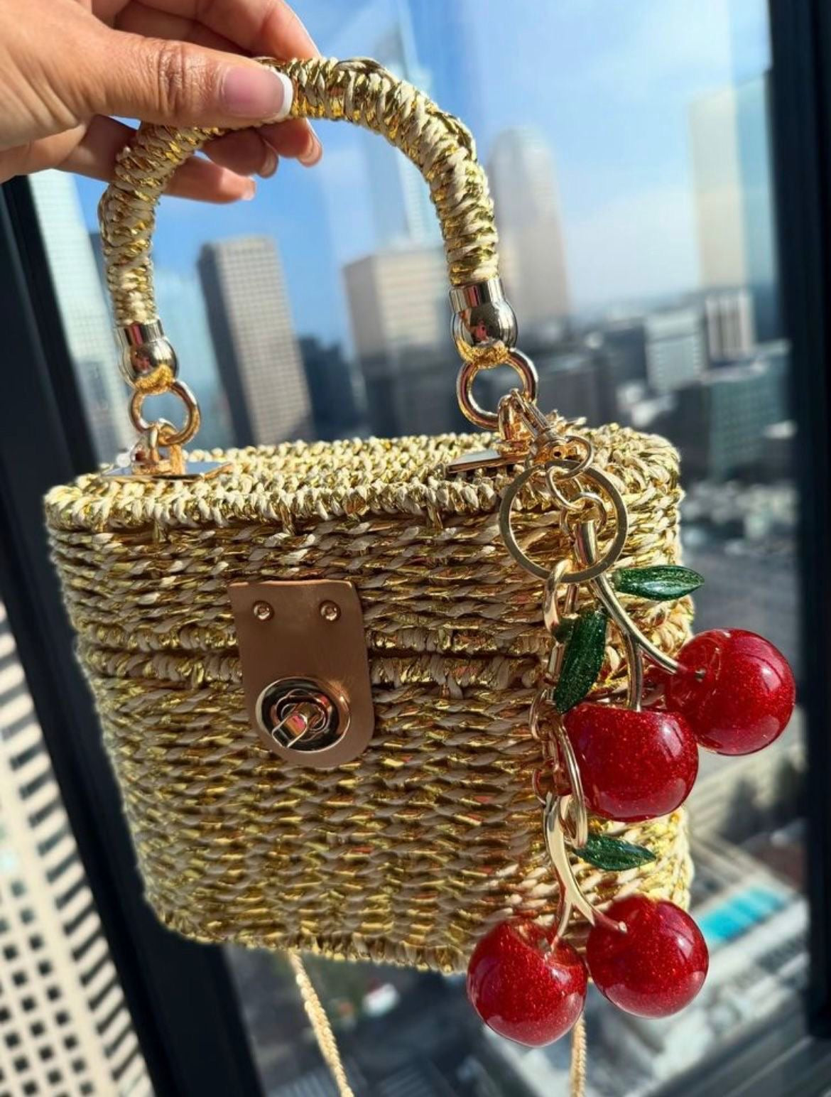 Cherry Charm Keychain