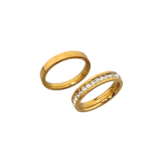 The Glitz Band Ring Set -Set Of Two
