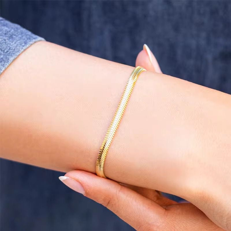 Sleek Serpent Bracelet