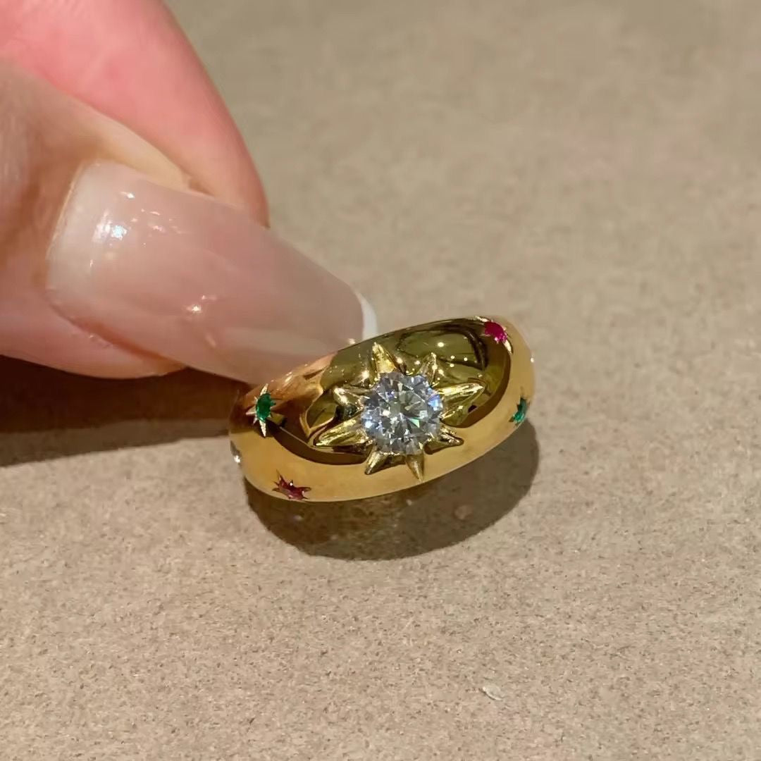 Aurora Muliti Gem Ring