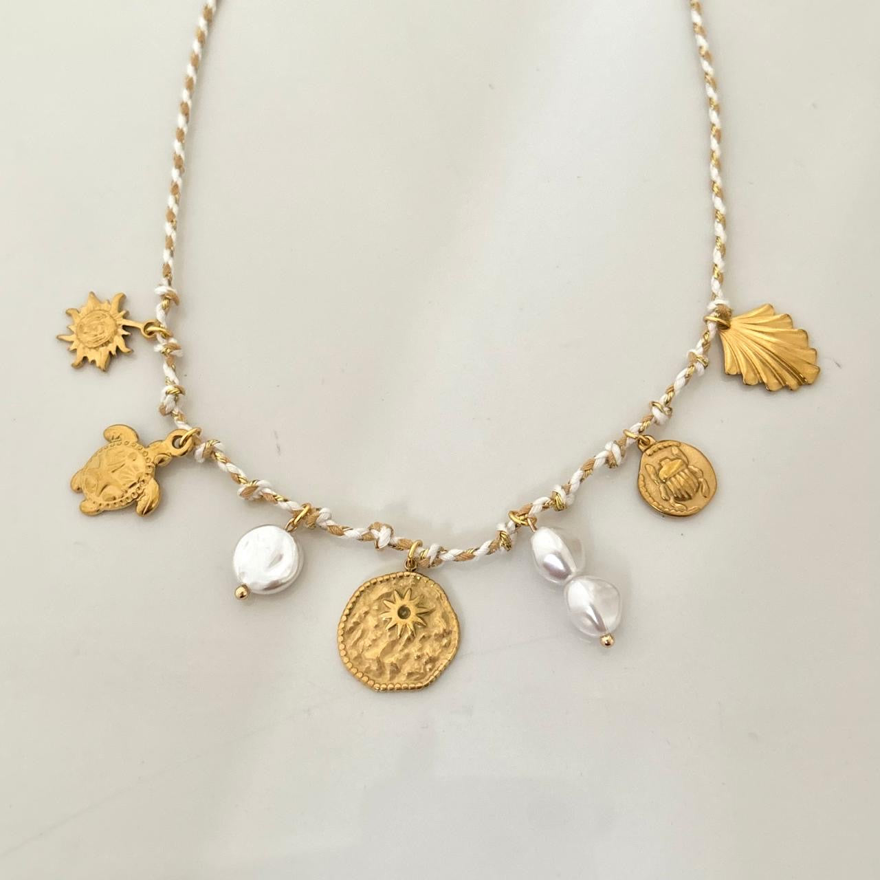 Ariel LUX 7 Charm Cord Necklace