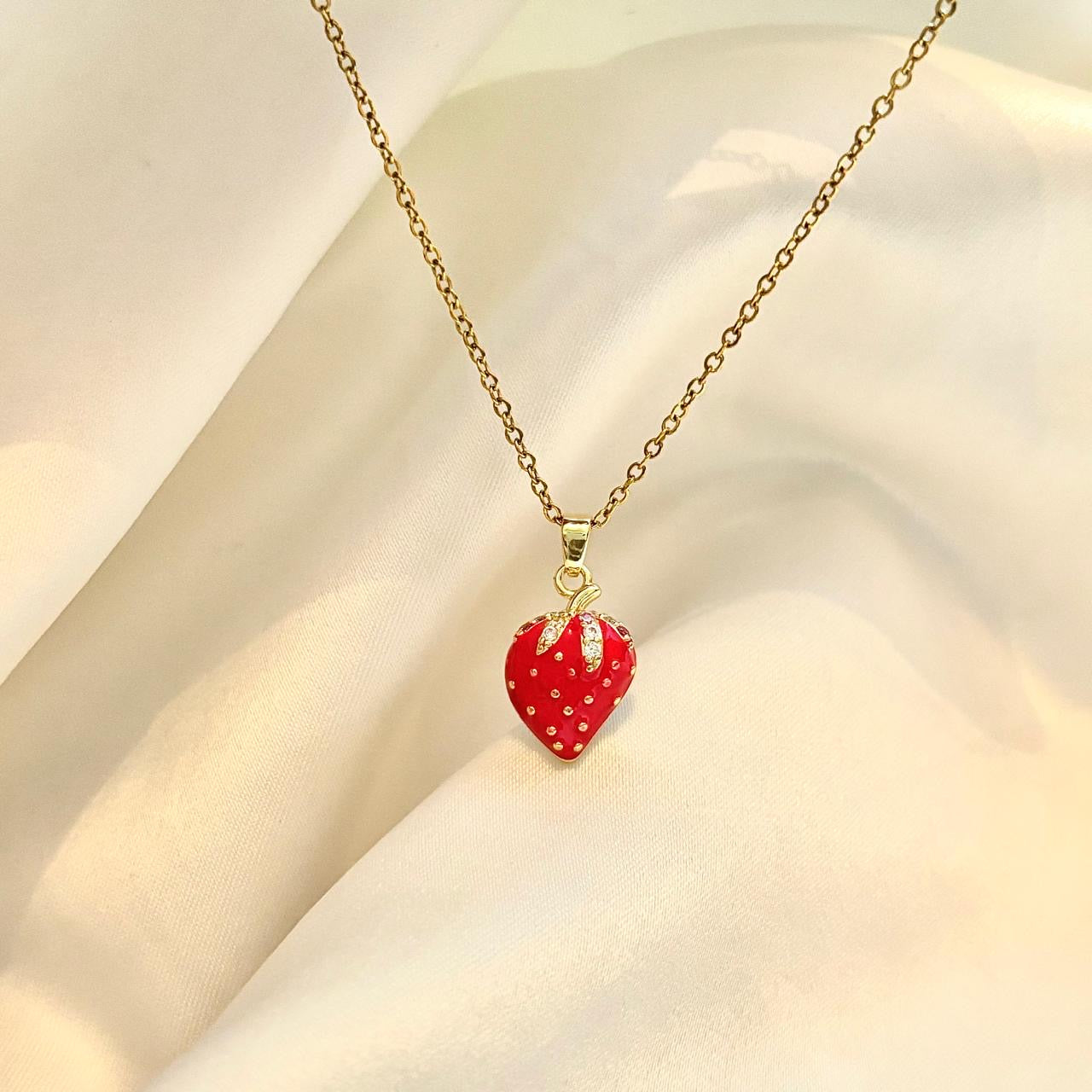 Strawberry Blossom Necklace