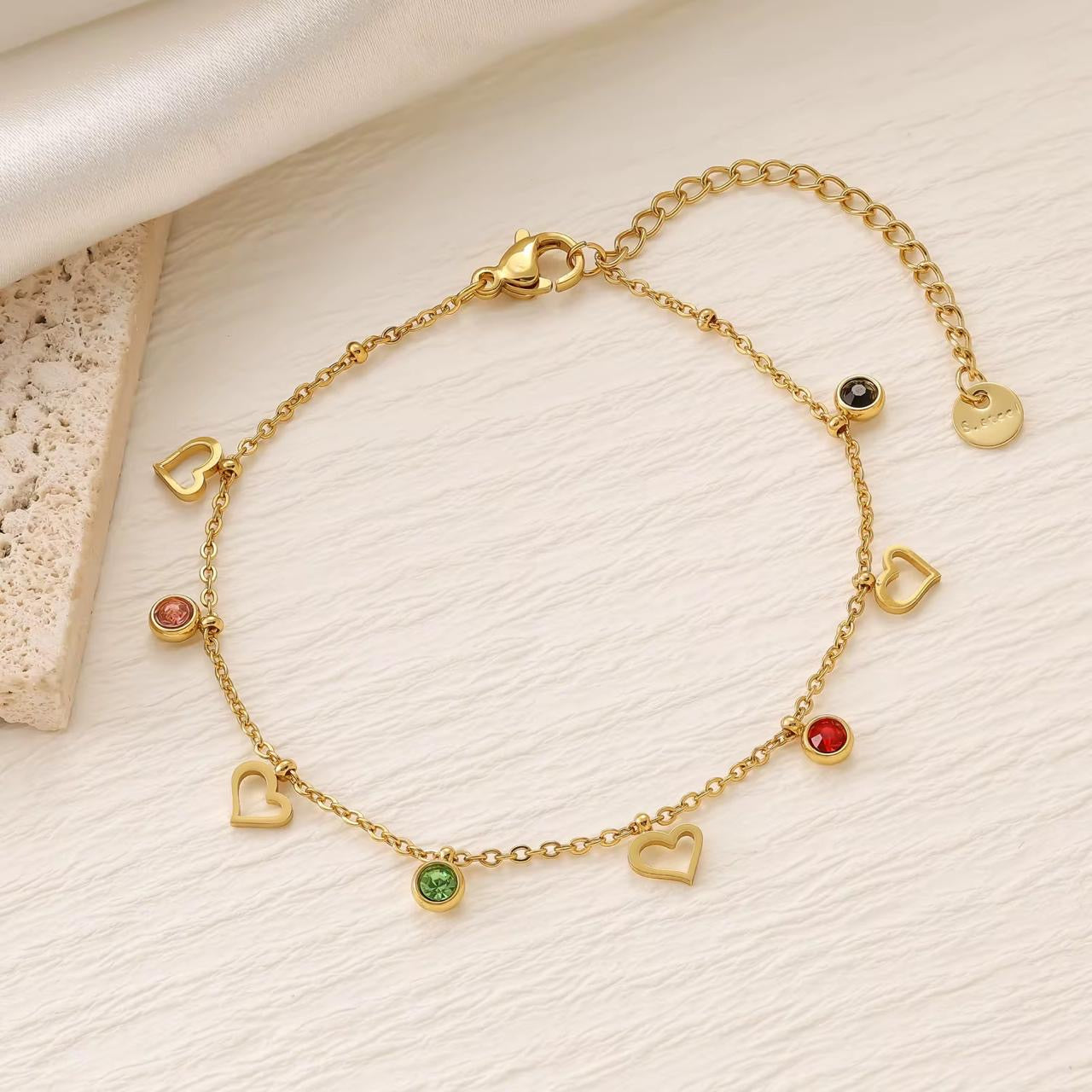 Ella Heart Anklet