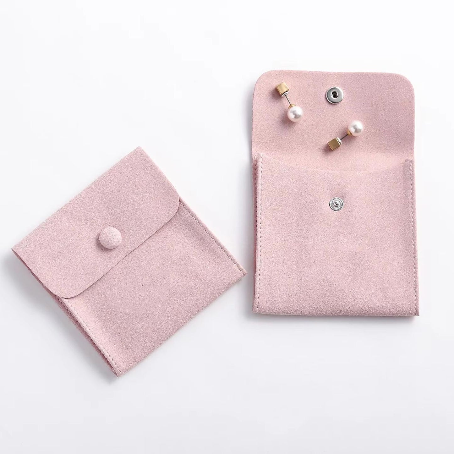 Luxury Velvet Pouch -Mauve Pink