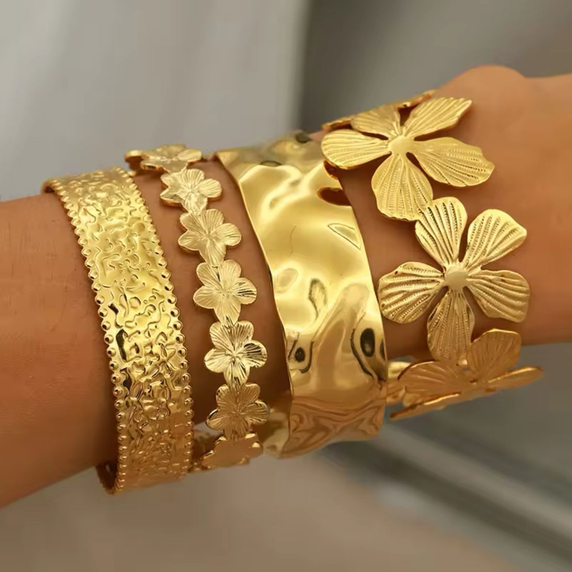 Solis Hammered Bracelet