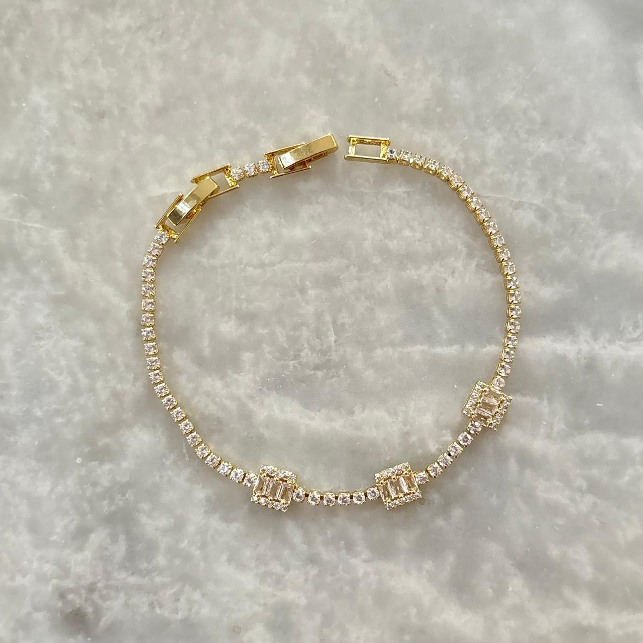 Bezel LUX Tennis Bracelet