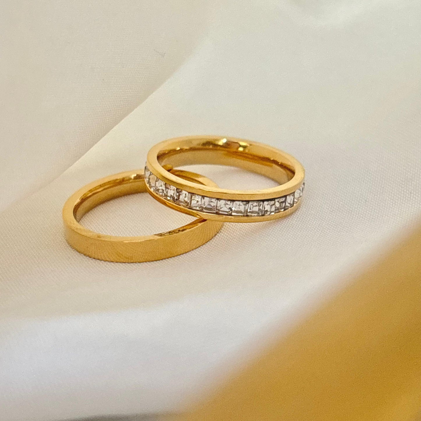 The Glitz Band Ring Set -Set Of Two